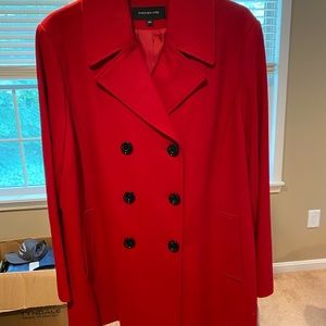 Jones New York Double Breasted Wool Peacoat